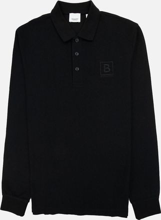 Burberry Mens Burberry Gateforth L/s Polo Black - Size: 38