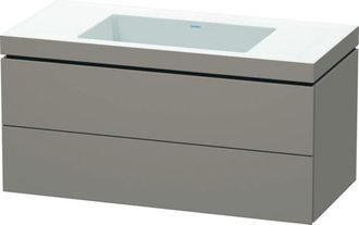 Duravit Duravit - Lavamanos L-cube Con Base Mural, 100x48 Cm, 2 Cajones