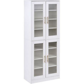 Beliani Shoe Storage Cabinet GRIFFITH White