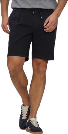 Profuomo Korte Broeken, Heren, Blauw, S, Katoen, Short Sportcord