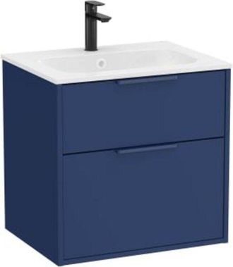 Roca Conjunto Mueble Optica 600 2 Cajones + Lavabo Stonex Azul Acero.-roca: Dise&ntilde;o, Innovaci&oacute;n Y Calidad