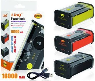 Trade Shop Trade Shop - Powerbank 16000mah Carica Rapida Usb-c 20w + Usb 22.5w Con Led Display Tm16000