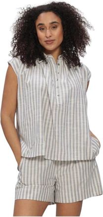 Knit-ted Rose Blouse - Dames - Blouses - Veelkleurig - L - Linnen - Overhemden