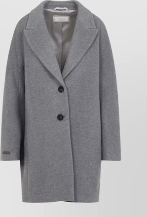 PESERICO cocoon wool cashmere coat