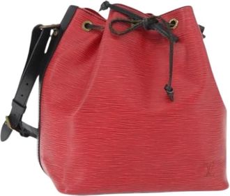 Louis Vuitton Pre-owned Bucket Bag - Dames - Vintage Tas - Rood - ONE Size - Leer - Vintage