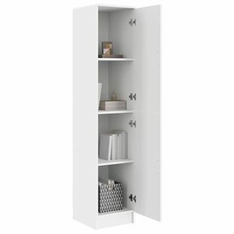 Berkfield Home White Buffet Cabinet White Engineered wood Moderate Buffet Cabinet
