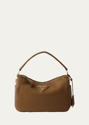Prada Small Grain Leather Top-Handle Bag
