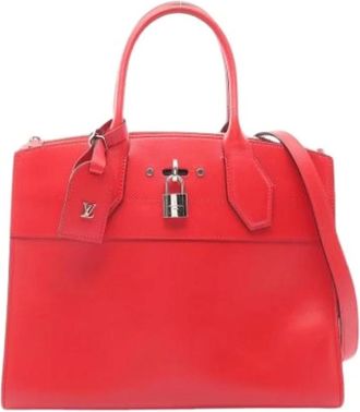 Louis Vuitton Pre-owned Handbags, female, Red, Size: ONE SIZE Pre-owned Leather Handbag