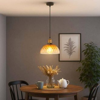 Globo Lighting Lampada a sospensione - Salvy - ambra - vetro - ø 25cm - - Globo