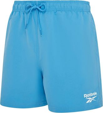 Reebok Badeshorts REEBOK Yale, Herren, Gr. XL, N-Gr, blau (essential blau), Microfaser, Polyester, clean, unifarben, Badehosen Badeshorts, mit Kordelzug und 