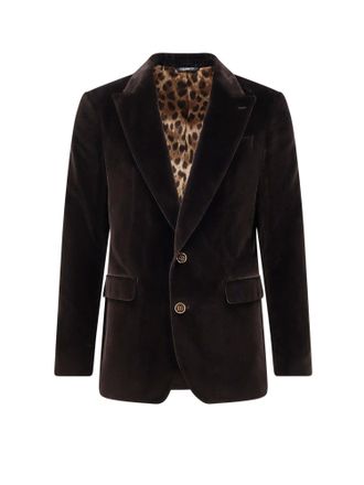 Dolce & Gabbana Velvet Blazer-Uomo