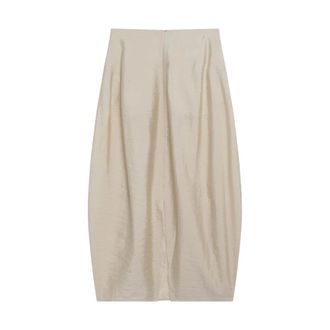 Toteme Midi Skirts, female, Gray, Size: S Parachute Skirt