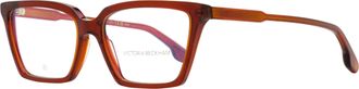 Victoria Beckham Womens Flared Rectangular Eyeglasses VB2653 610 Red 55mm