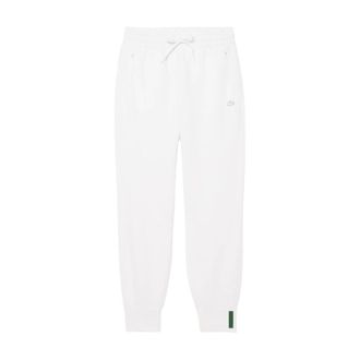 Lacoste Broeken, Dames, Wit, S, Katoen, Witte Broek voor Vrouwen
