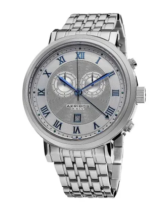 Akribos XXIV Akribos Xxiv Mens Stainless Steel Watch