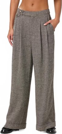 Astr Womens Lanie Pant In Grey Plaid
