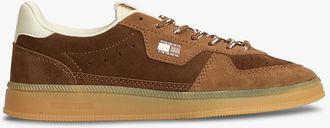 Tommy Hilfiger Womens Tommy Jeans Two-Tone Suede Sneaker - Beige - US 6.5 / EU 37