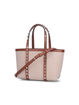 Valentino Garavani Womens Bags Beige Cotton