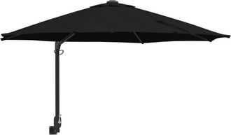vidaXL Parasol De Jard&iacute;n Negro 248 X 248 X 148 Cm Poli&eacute;ster, Acero Vidaxl