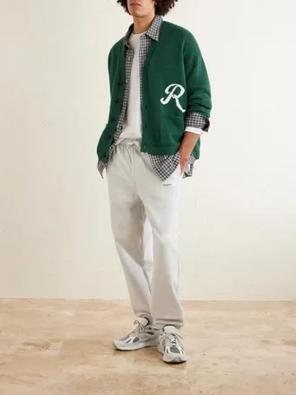 Polo Ralph Lauren Logo-Intarsia Linen and Cotton-Blend Cardigan