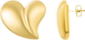 Adornia Water Resistant Heart Stud Earrings in Gold at Nordstrom Rack