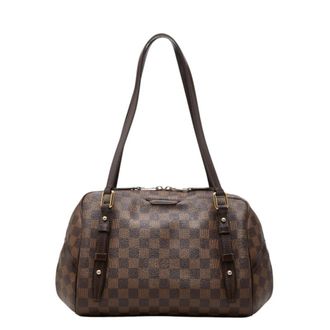 Louis Vuitton Brown Pvc Leather Shoulder Bag Tote Bag (Pre-Owned)