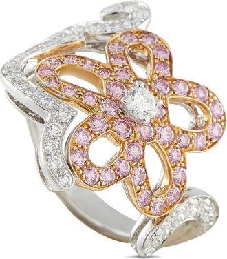 Van Cleef & Arpels Anello in oro bianco 18 carati con diamanti - Argento