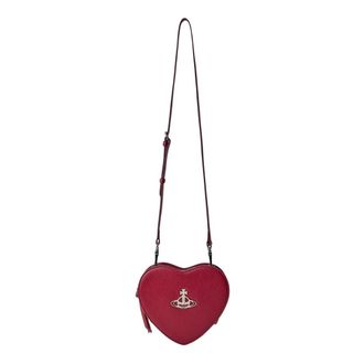 Vivienne Westwood Mini Bags, female, Red, Size: ONE SIZE Louise Heart Crossbody Bag