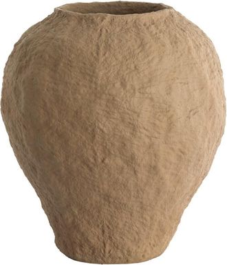 Light & Living Vaso Light & Living Pantoja En Marr&oacute;n Oscuro - &Oslash;45x50 Cm