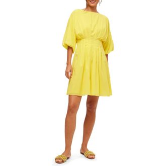 Trina Turk Gian 2 Pleated A line Dress in Desert Sun at Nordstrom, Size 14