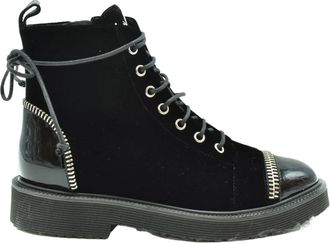 Giuseppe Zanotti Veterlaarzen - Dames - Veterlaarzen - Zwart - 36 EU - Su&egrave;de - Schoenen