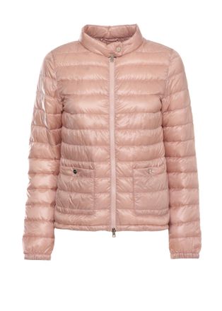 Herno Pink Quilted High Neck Down Jacket