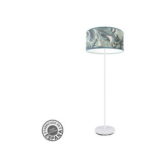 Fabrilamp Fabrilamp - abrila akunadecor Lampada da terra modello Argel Blue con paralume a foglie decorative