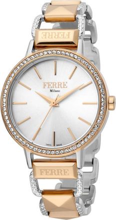 Gianfranco Ferre Classic Quartz Silver Dial Ladies Watch FM1L173M0101