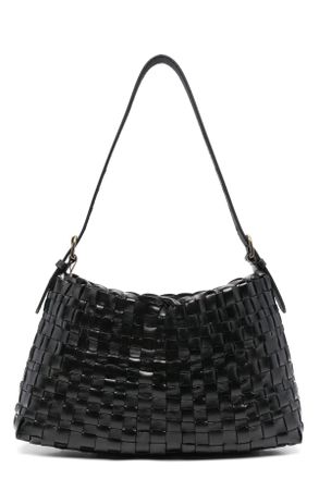 Dragon Diffusion Irregular Woven Hobo Shoulder Bag in Handcrafted Buffalo Calf Leather