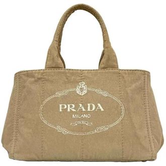 Prada Pre-owned Fabric prada-bags - unisex - Vintage Handtas - Beige - ONE Size - Vintage
