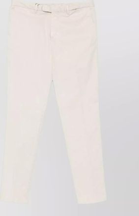 Boglioli slim cut cotton blend tailored trousers
