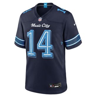 Nike Carnell Tate Tennessee Titans Rivalries Collection Nike Mens NFL Game Jersey in Blue | 67NM0JFO9VF-RE1