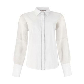 D.exterior Shirts, female, White, Size: M piumini e parka poliestere