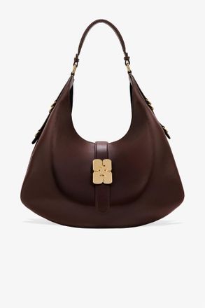 Ganni Brown Large Kat Bag