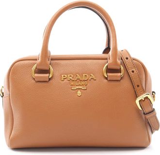 Prada Pre-owned Prada Mini Vitello Phenix Bauletto Satchel Ladies YMFUICKSIHRWBU4G