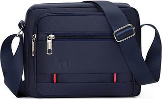 Generic Mens Shoulder Bag, Lightweight Storage Bag, Multi-Compartment Messenger Bag, Suitable for Office Use and Work Meetings (Dark Blue,30 * 23 * 13cm / 11.