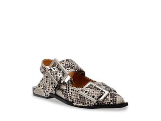 Steve Madden Graya Womens Flat Shoes Snake : 8.5 M, Leather