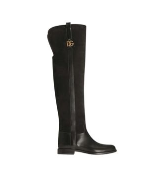 Dolce & Gabbana Black Leather Boots