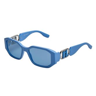 Karl Lagerfeld Womens KL6085S Rectangular Sunglasses for Women - Blue ABS - One Size