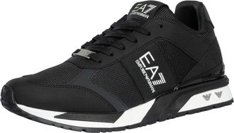 Emporio Armani Mesh Logo-Sneakers, Zwart