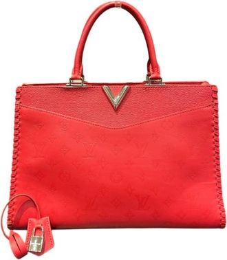 Louis Vuitton Monogram Ruby Leather Handbag Tote Bag (Pre-Owned)
