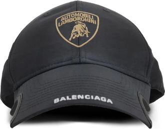 Balenciaga x Automobili Lamborghini Cappello da baseball con ricamo - Nero