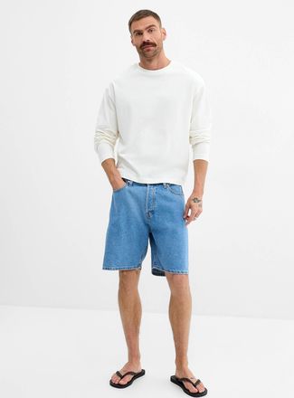 Jack & Jones Mens Loose denim Bermuda Shorts