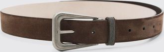 Brunello Cucinelli Cintura Brunello Cucinelli in camoscio con monile